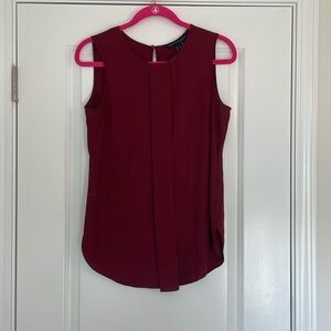 Maroon Whote House Black Market blouse